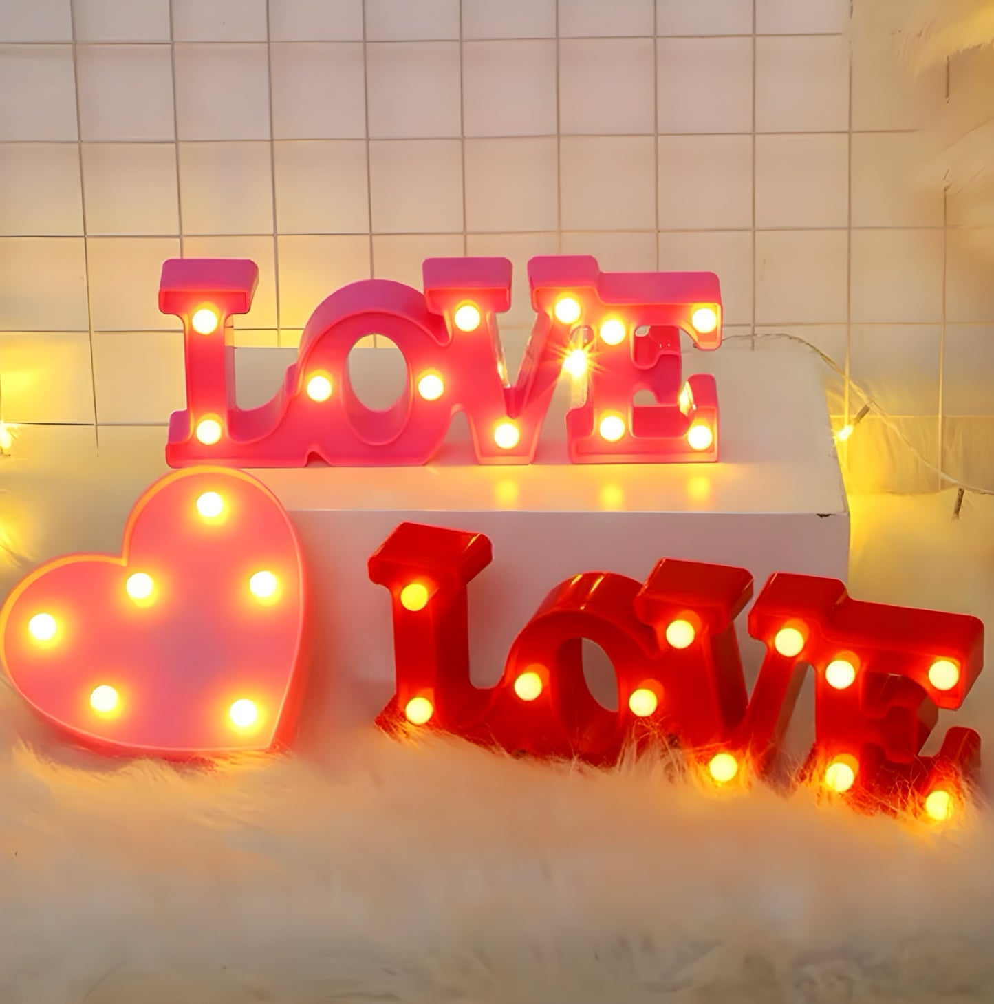 Décoration lumineuse « LOVE »